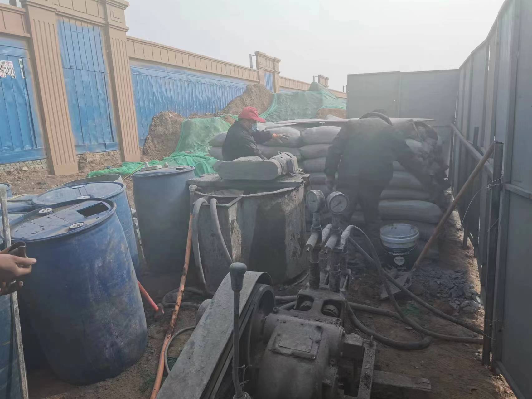 南口街道房屋下沉注浆